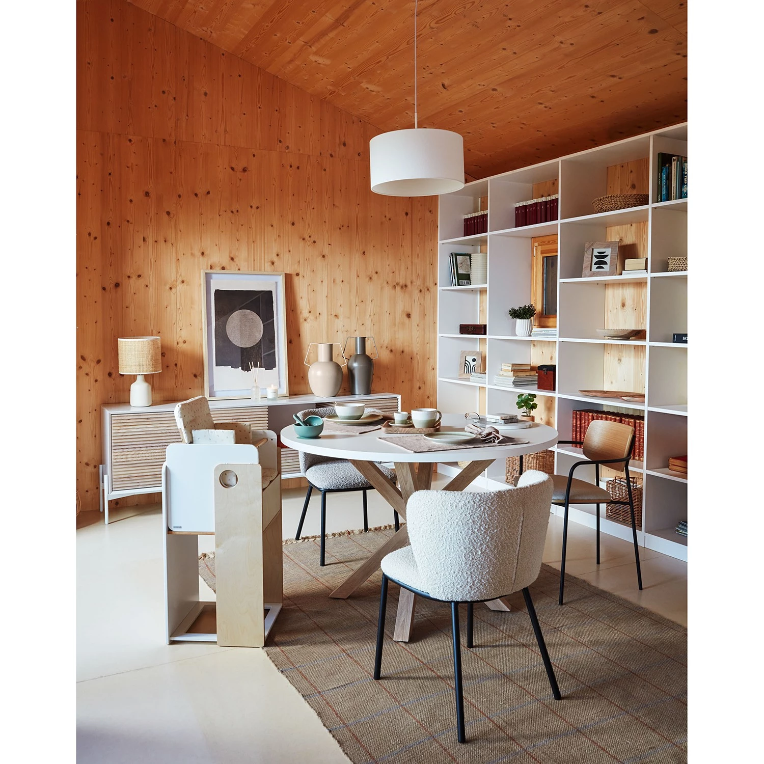 Loftscape Chaises capitonnées Rovigo (2er-Set) - Blanc 4 Loftscape Chaises capitonnées Rovigo (2er-Set) - Blanc – Image 4