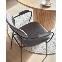 Loftscape Chaises à accoudoirs Sean II (lot de 2) - Chenille / Acier - Gris / Noir 12 Loftscape Chaises à accoudoirs Sean II (lot de 2) - Chenille / Acier - Gris / Noir -ÉcoMaison Soldes 1000340215 220414 021 MOOD DETAILS P000000001000340215 mood