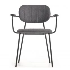 Loftscape Chaises à accoudoirs Sean II (lot de 2) - Chenille / Acier - Gris / Noir 13 Loftscape Chaises à accoudoirs Sean II (lot de 2) - Chenille / Acier - Gris / Noir -ÉcoMaison Soldes 1000340215 220414 030 DETAILS P000000001000340215