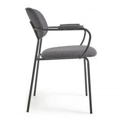 Loftscape Chaises à accoudoirs Sean II (lot de 2) - Chenille / Acier - Gris / Noir 14 Loftscape Chaises à accoudoirs Sean II (lot de 2) - Chenille / Acier - Gris / Noir -ÉcoMaison Soldes 1000340215 220414 035 DETAILS P000000001000340215