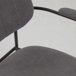 Loftscape Chaises à accoudoirs Sean II (lot de 2) - Chenille / Acier - Gris / Noir 17 Loftscape Chaises à accoudoirs Sean II (lot de 2) - Chenille / Acier - Gris / Noir -ÉcoMaison Soldes 1000340215 220414 045 DETAILS P000000001000340215