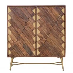 Red Living Buffet haut Nook - Manguier massif / Métal - Manguier / Doré -ÉcoMaison Soldes 1000341972 220331 030 DETAILS P000000001000341972