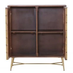 Red Living Buffet haut Nook - Manguier massif / Métal - Manguier / Doré -ÉcoMaison Soldes 1000341972 220331 040 DETAILS P000000001000341972