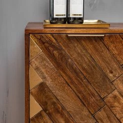 Red Living Buffet haut Nook - Manguier massif / Métal - Manguier / Doré -ÉcoMaison Soldes 1000341972 220331 061 DETAILS P000000001000341972