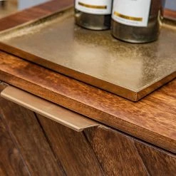 Red Living Buffet haut Nook - Manguier massif / Métal - Manguier / Doré -ÉcoMaison Soldes 1000341972 220331 064 DETAILS P000000001000341972