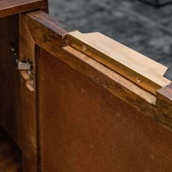 Red Living Buffet haut Nook - Manguier massif / Métal - Manguier / Doré -ÉcoMaison Soldes 1000341972 220331 066 DETAILS P000000001000341972