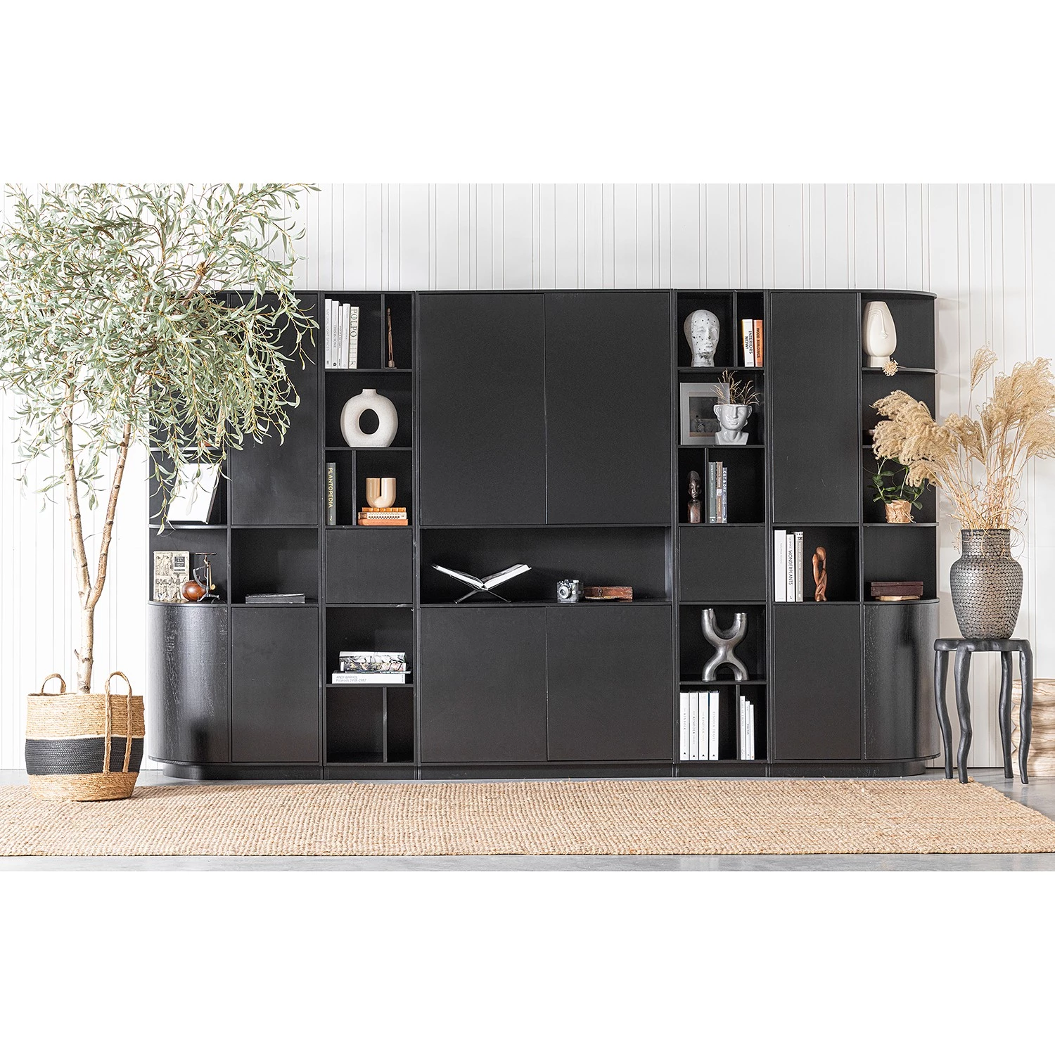 Loftscape Armoire Rozzano II - Pin massif - Pin noir 3 Loftscape Armoire Rozzano II - Pin massif - Pin noir – Image 3