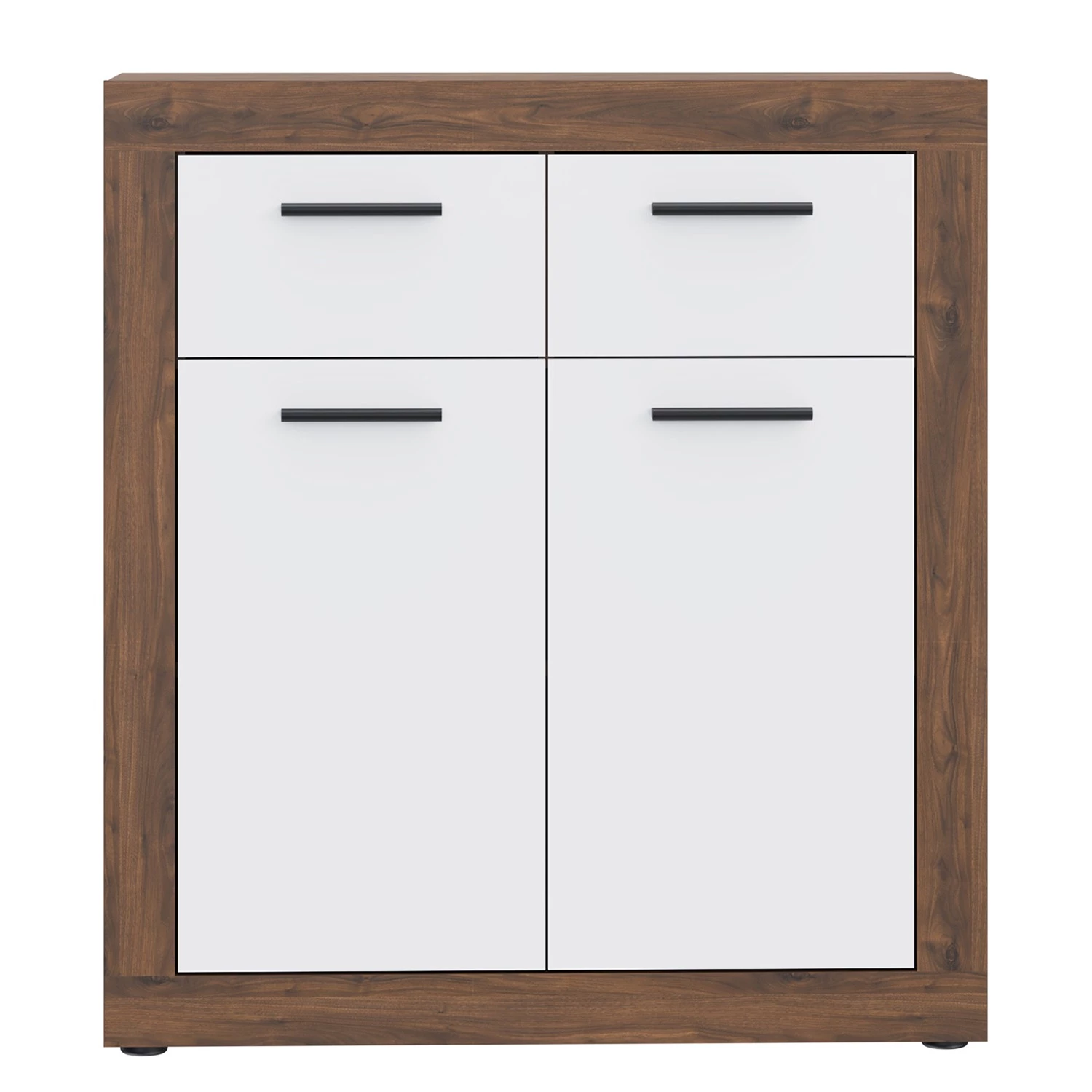 Loftscape Buffet Ballito - Blanc / Imitation noyer 3 Loftscape Buffet Ballito - Blanc / Imitation noyer – Image 3