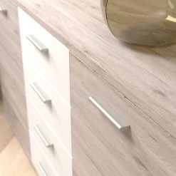 Loftscape Buffet Piemont II - Blanc / Imitation chêne sable -ÉcoMaison Soldes 1000342456 220404 031 DETAILS P000000001000342456