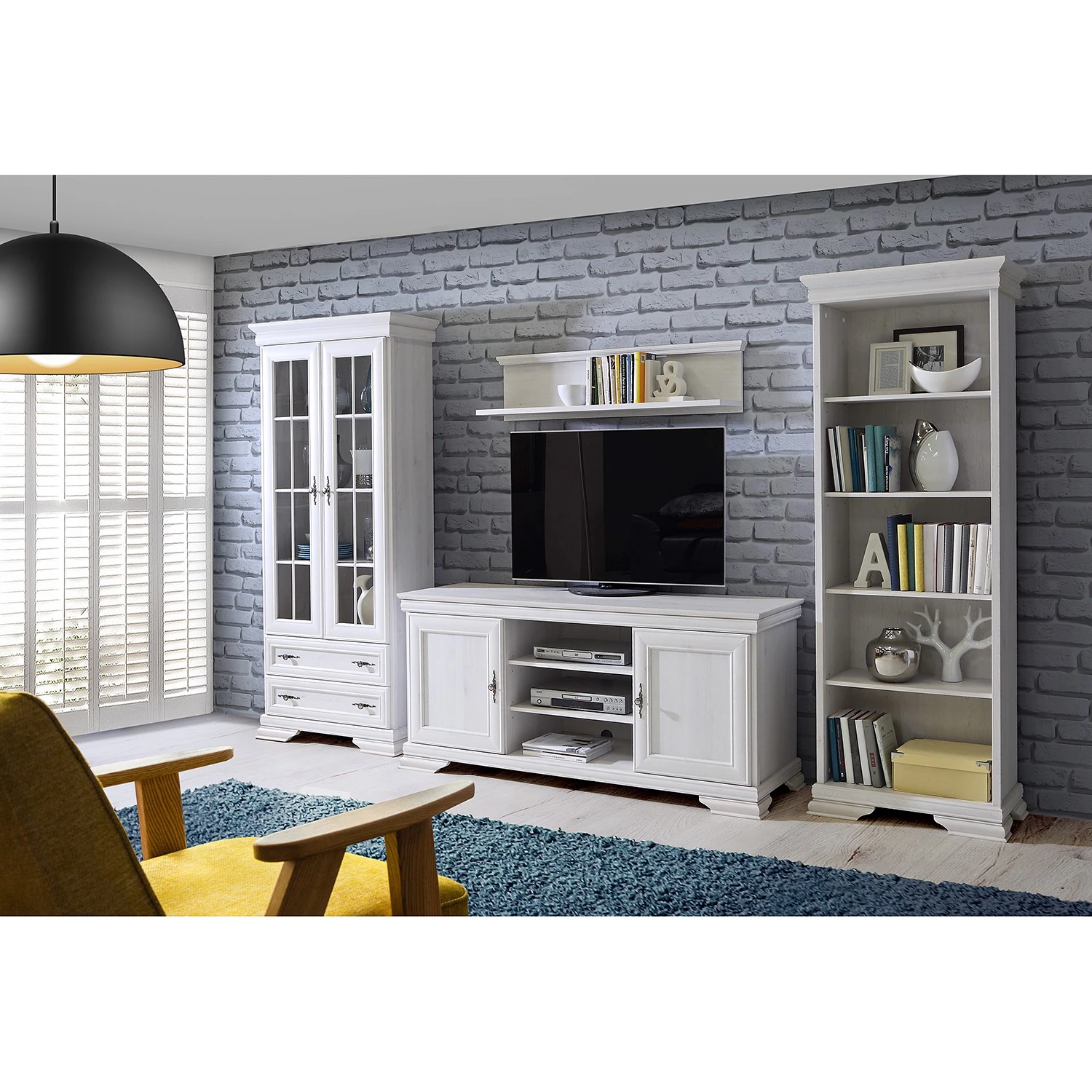 Ridgevalley Vitrine Summerbrook - Imitation chêne blanc 4 Ridgevalley Vitrine Summerbrook - Imitation chêne blanc – Image 4