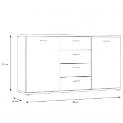 Loftscape Buffet Piemont I - Noir / Imitation chêne Bianco 14 Loftscape Buffet Piemont I - Noir / Imitation chêne Bianco -ÉcoMaison Soldes 1000342479 220404 500 SKETCH DETAILS P000000001000342479 sketch