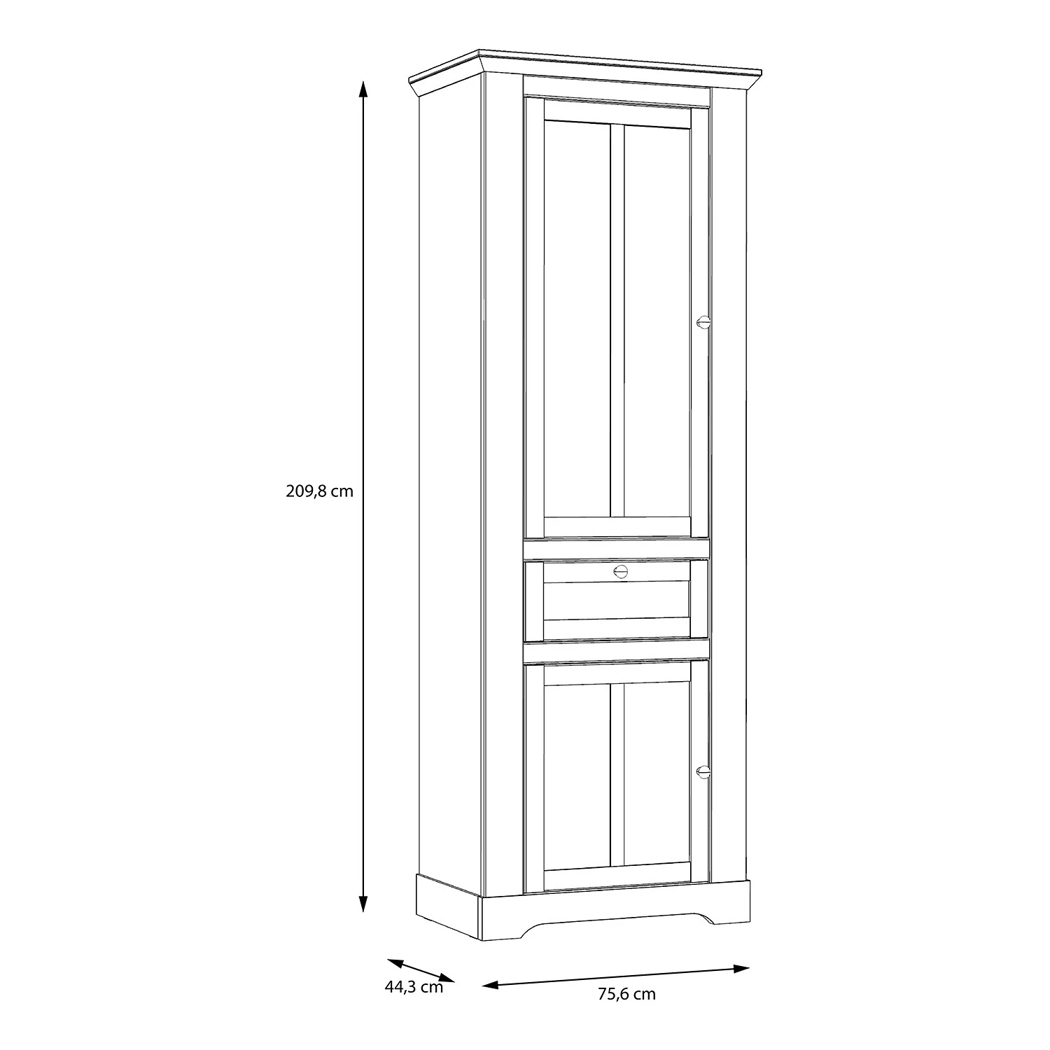 Ridgevalley Vitrine Sandvik - Éclairage inclus Imitation chêne blanc / Imitation chêne Nelson 5 Ridgevalley Vitrine Sandvik - Éclairage inclus Imitation chêne blanc / Imitation chêne Nelson – Image 5