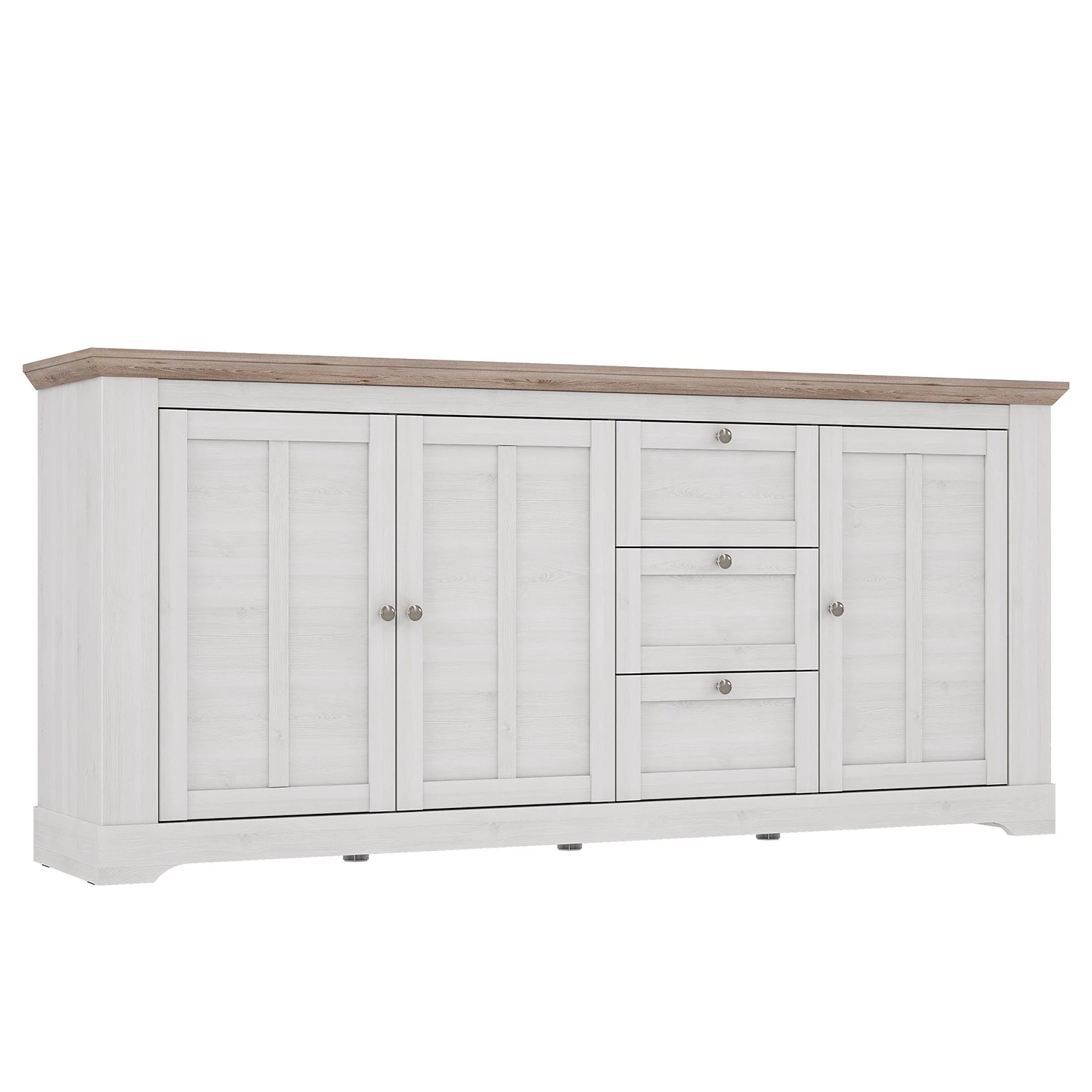 Ridgevalley Buffet Sandvik II - Imitation chêne blanc / Imitation chêne Nelson 1 Ridgevalley Buffet Sandvik II - Imitation chêne blanc / Imitation chêne Nelson