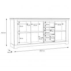 Ridgevalley Buffet Sandvik II - Imitation chêne blanc / Imitation chêne Nelson 15 Ridgevalley Buffet Sandvik II - Imitation chêne blanc / Imitation chêne Nelson -ÉcoMaison Soldes 1000342497 220331 501 SKETCH DETAILS P000000001000342497 sketch