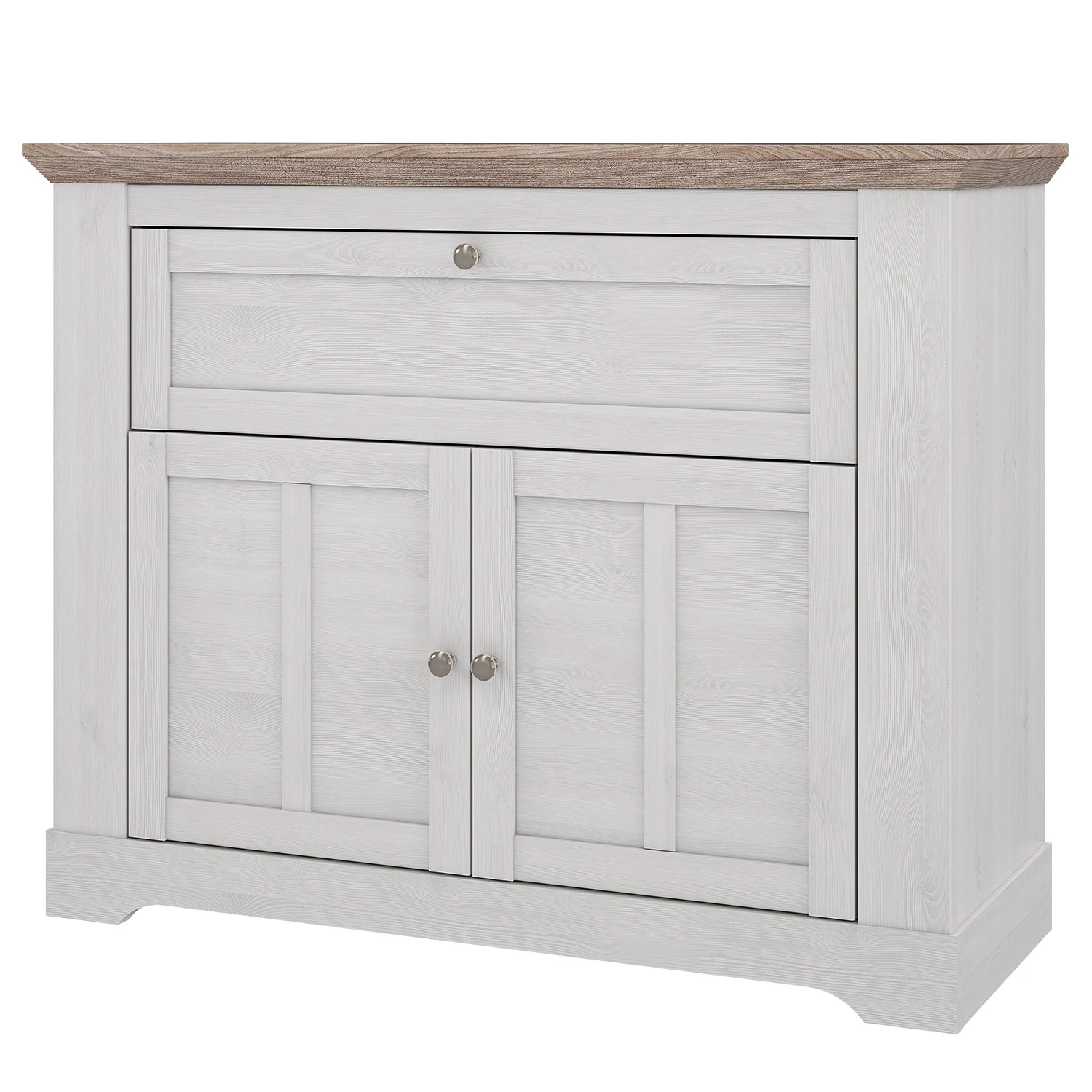 Ridgevalley Buffet Sandvik - Imitation chêne blanc / Imitation chêne Nelson 1 Ridgevalley Buffet Sandvik - Imitation chêne blanc / Imitation chêne Nelson