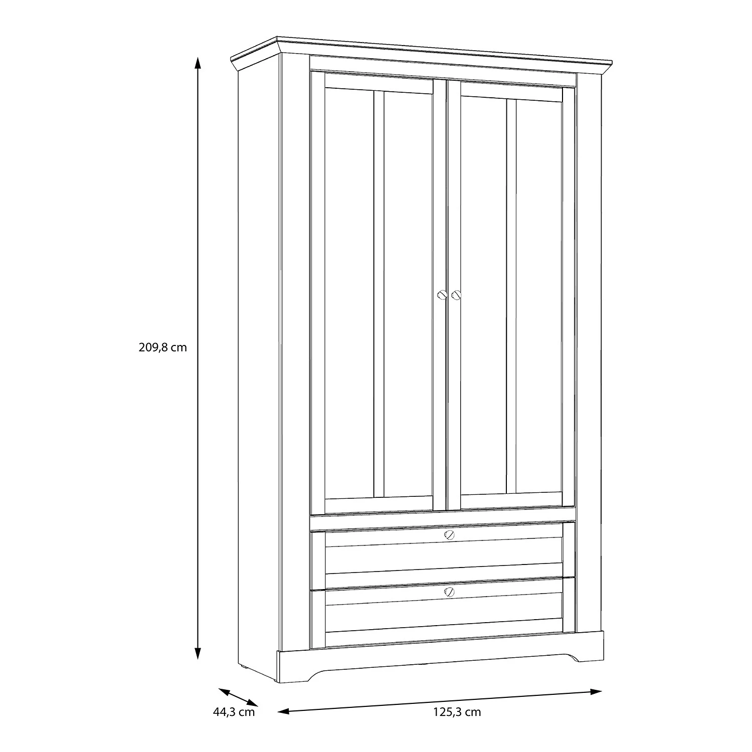 Ridgevalley Vitrine Sandvik - Éclairage inclus Imitation chêne blanc / Imitation chêne Nelson 6 Ridgevalley Vitrine Sandvik - Éclairage inclus Imitation chêne blanc / Imitation chêne Nelson – Image 6