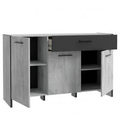 Loftscape Buffet Sahil - Imitation chêne Sorrento gris / Noir 16 Loftscape Buffet Sahil - Imitation chêne Sorrento gris / Noir -ÉcoMaison Soldes 1000342503 220331 040 DETAILS P000000001000342503