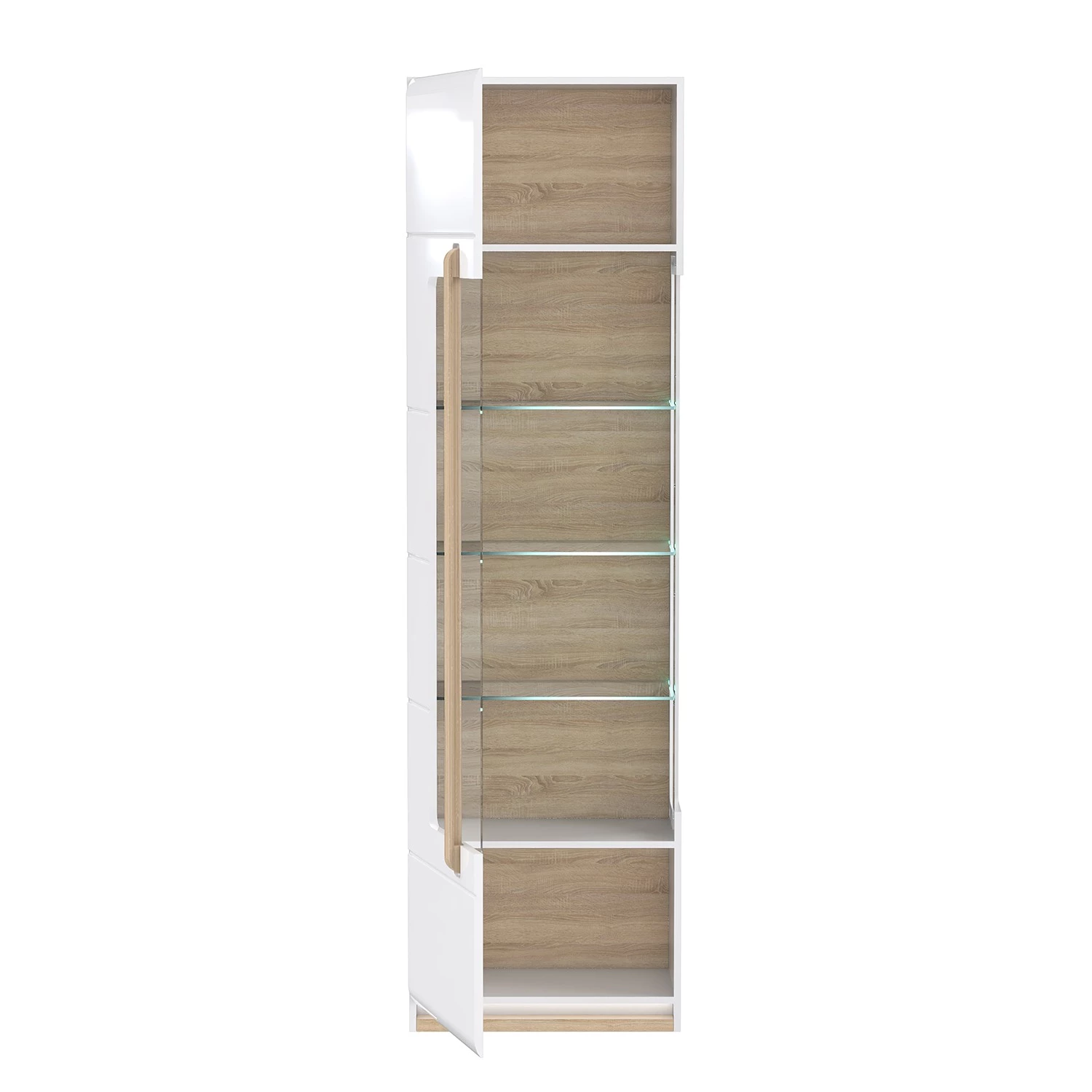 Loftscape Vitrine Toscana - Éclairage inclus - Imitation chêne de Sonoma 6 Loftscape Vitrine Toscana - Éclairage inclus - Imitation chêne de Sonoma – Image 6