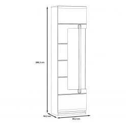 Loftscape Vitrine Toscana - Éclairage inclus - Imitation chêne de Sonoma 17 Loftscape Vitrine Toscana - Éclairage inclus - Imitation chêne de Sonoma -ÉcoMaison Soldes 1000342512 220331 500 SKETCH DETAILS P000000001000342512 sketch