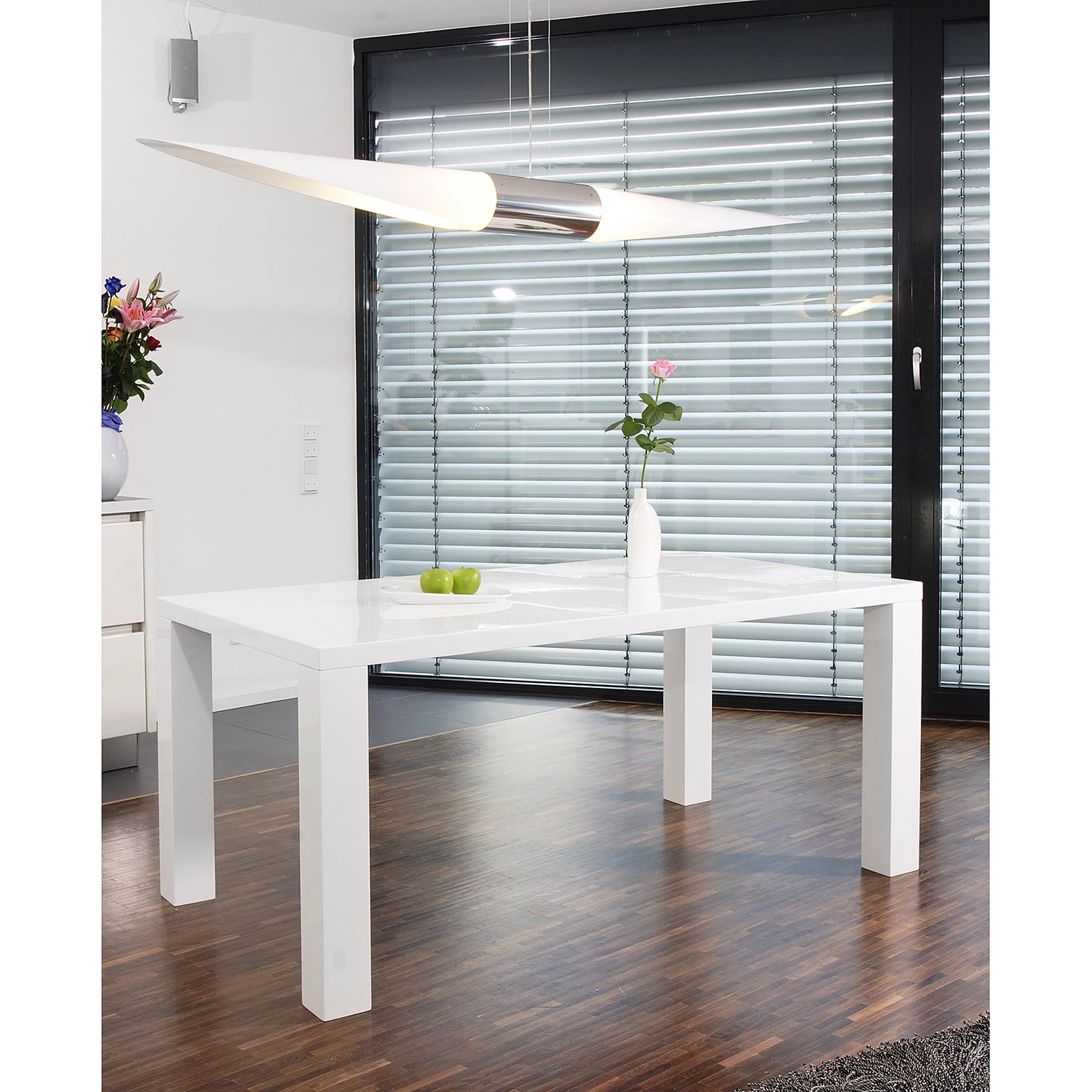 Loftscape Salle à manger Eadwine I (5 éléments) - Bleu marine - Largeur : 160 cm 4 Loftscape Salle à manger Eadwine I (5 éléments) - Bleu marine - Largeur : 160 cm – Image 4