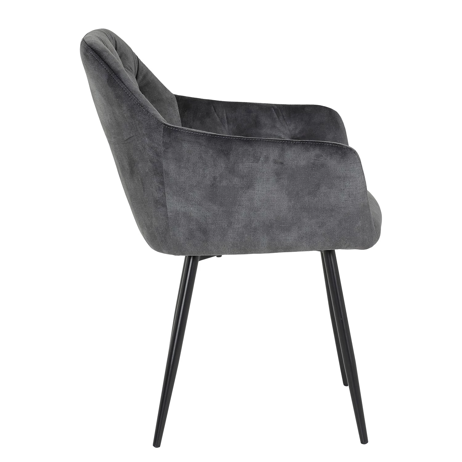 Red Living Chaises à accoudoirs Portol (lot de 2) - Gris 5 Red Living Chaises à accoudoirs Portol (lot de 2) - Gris – Image 5