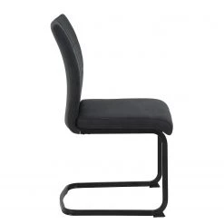 Red Living Chaises cantilever Playa (lot de 2) - Microfibre / Acier - Anthracite / Noir -ÉcoMaison Soldes 1000343827 220406 035 DETAILS P000000001000343827