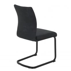 Red Living Chaises cantilever Playa (lot de 2) - Microfibre / Acier - Anthracite / Noir -ÉcoMaison Soldes 1000343827 220406 040 DETAILS P000000001000343827