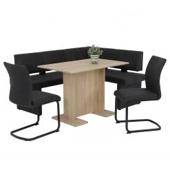 Red Living Chaises cantilever Playa (lot de 2) - Microfibre / Acier - Anthracite / Noir -ÉcoMaison Soldes 1000343827 220406 055 DETAILS P000000001000343827