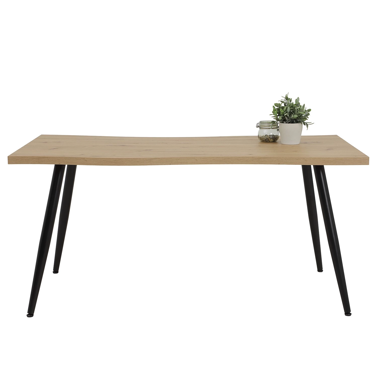 Red Living Table Savoy - Imitation chêne artisan / Noir - Largeur : 180 cm 2 Red Living Table Savoy - Imitation chêne artisan / Noir - Largeur : 180 cm – Image 2
