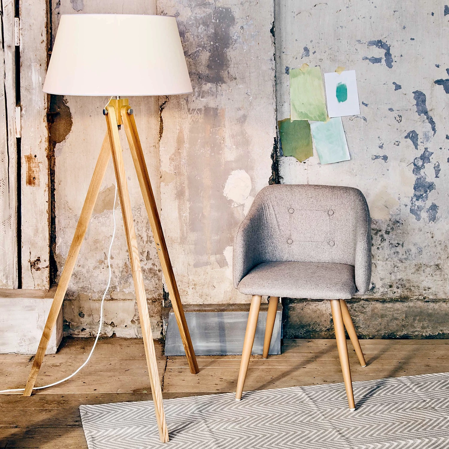 Butlers Chaise à accoudoirs ROCK'N'SOUL - Acier / Polyester - Gris 3 Butlers Chaise à accoudoirs ROCK'N'SOUL - Acier / Polyester - Gris – Image 3