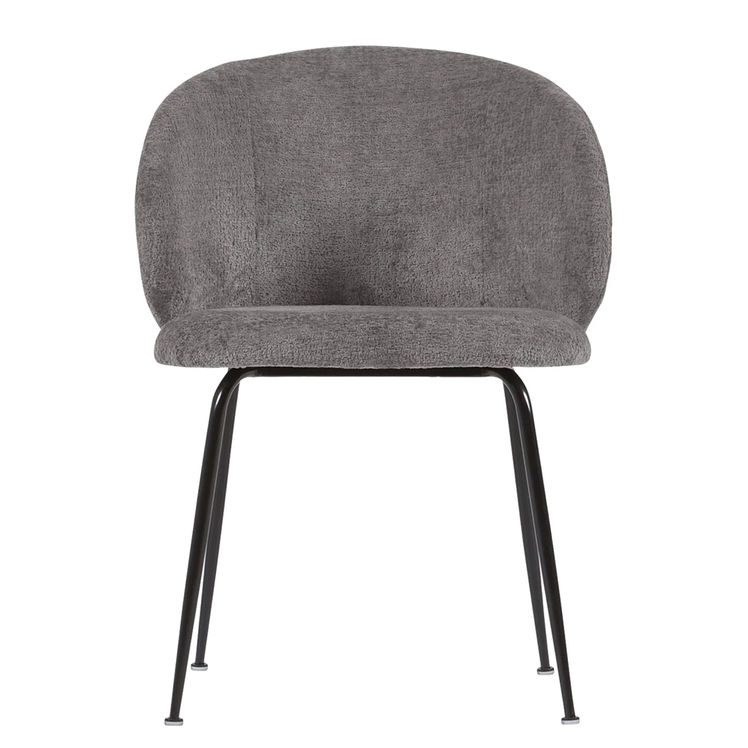 Red Living Chaises Sibari (lot de 2) - Chenille / Acier - Gris / Noir 4 Red Living Chaises Sibari (lot de 2) - Chenille / Acier - Gris / Noir – Image 4