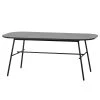 Loftscape Table Sandino - Manguier massif / Acier - Manguier / Noir