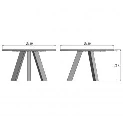 Loftscape Table Donhill - Chêne noir -ÉcoMaison Soldes 1000344509 220414 500 SKETCH DETAILS P000000001000344509 sketch