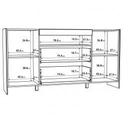 Loftscape Buffet Urban I - Éclairage Éclairage  - Blanc / Imitation chêne gris -ÉcoMaison Soldes 1000344691 220414 501 SKETCH DETAILS P000000001000344691 sketch