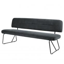 Tom Tailor Banc Tube - Velours / Métal - Gris foncé