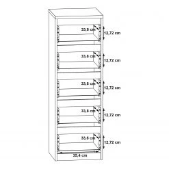 Loftscape Commode haute Optima - Blanc mat -ÉcoMaison Soldes 1000348094 220603 501 SKETCH DETAILS P000000001000348094 sketch