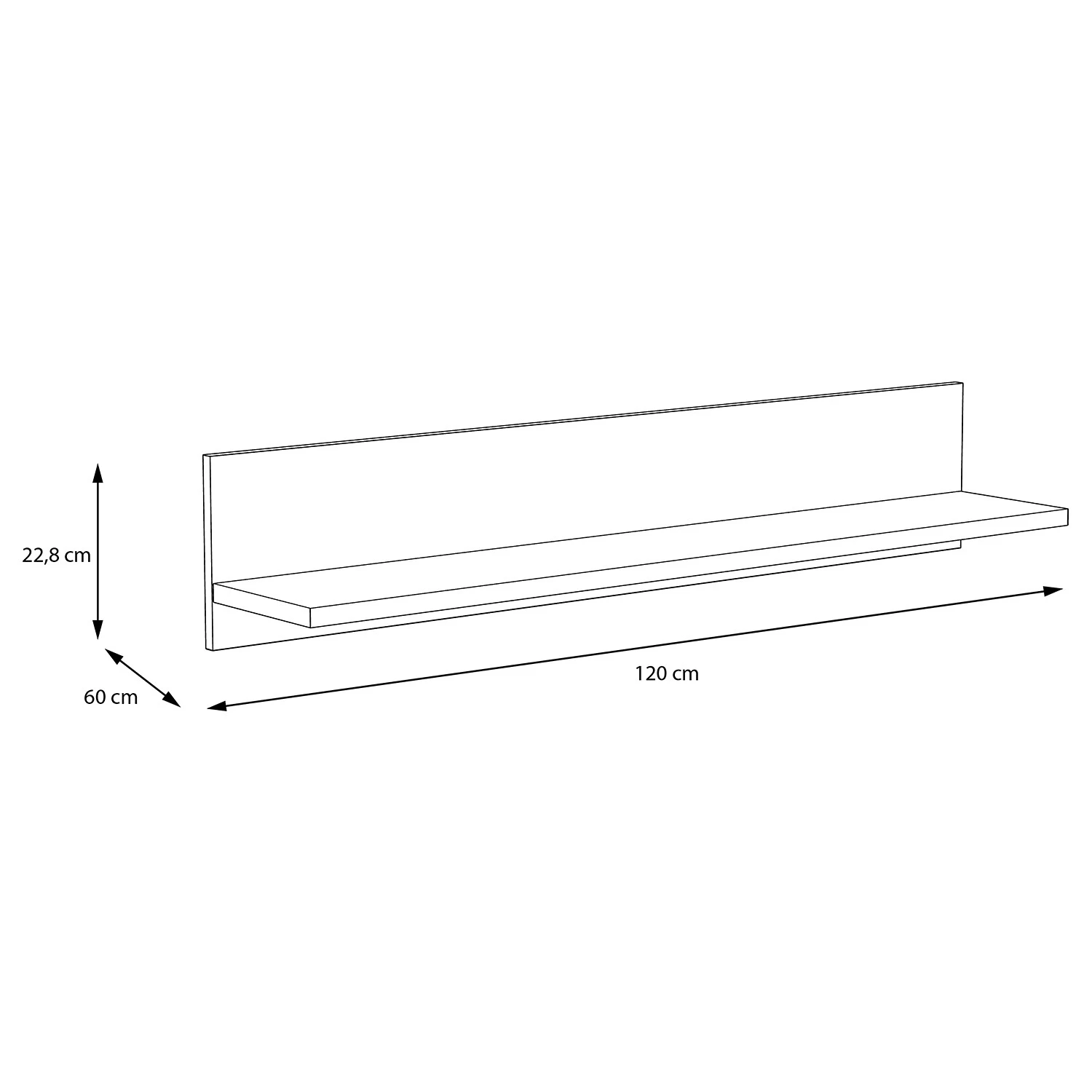 Loftscape Tablette murale Ravenswood - Imitation bois recyclé 3 Loftscape Tablette murale Ravenswood - Imitation bois recyclé – Image 3