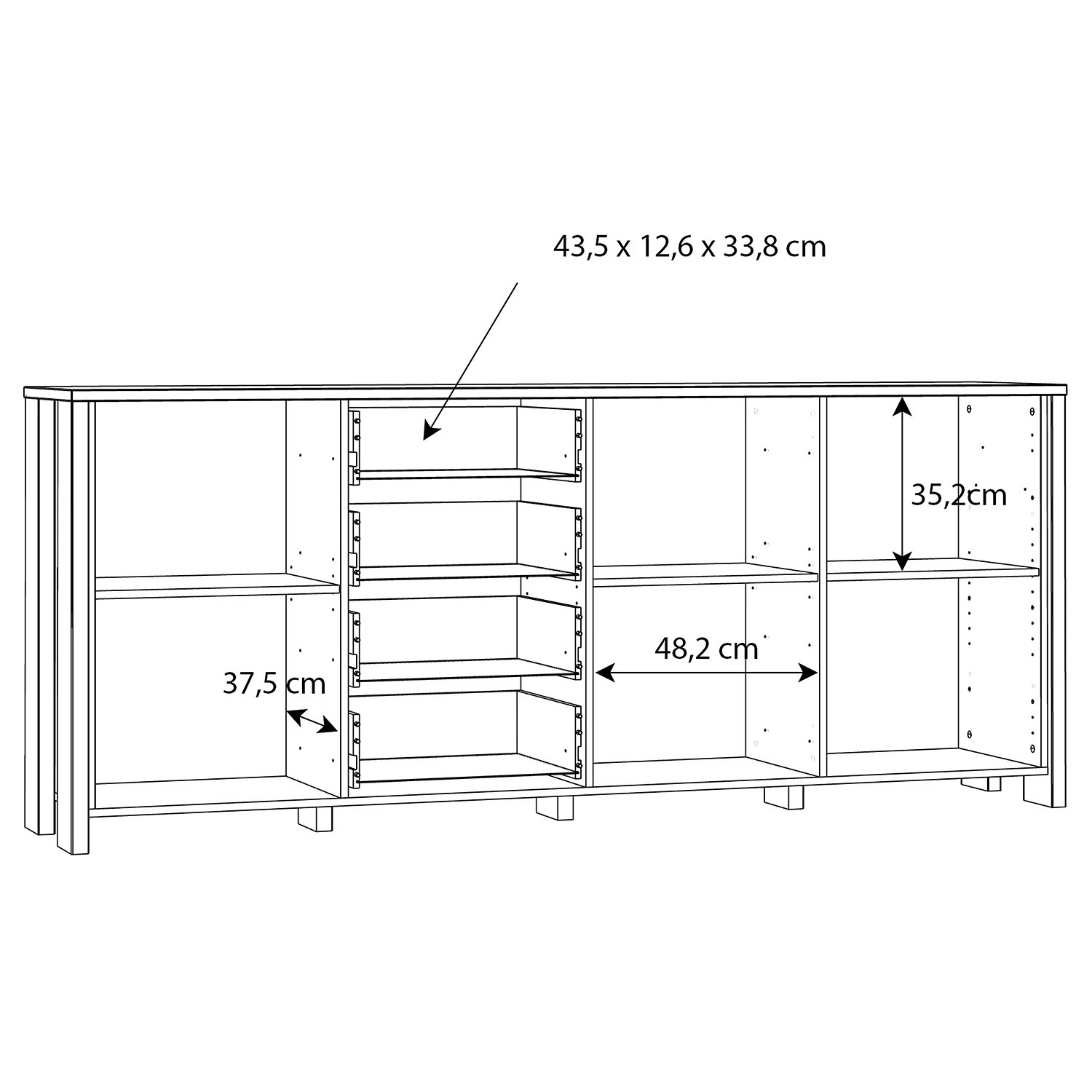 Loftscape Enfilade Ravenswood II - Imitation bois recyclé / Anthracite 9 Loftscape Enfilade Ravenswood II - Imitation bois recyclé / Anthracite – Image 9