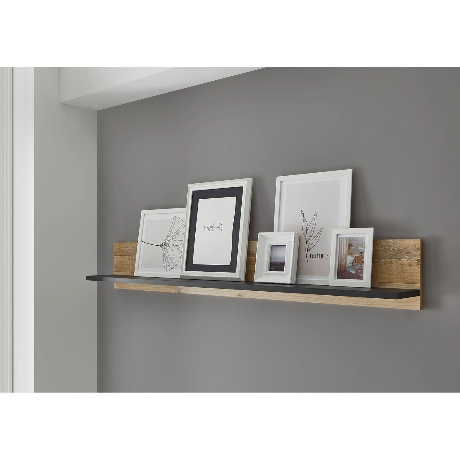 Ridgevalley Tablette murale Shutter - Imitation chêne 2 Ridgevalley Tablette murale Shutter - Imitation chêne – Image 2