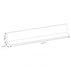Ridgevalley Tablette murale Shutter - Imitation chêne 14 Ridgevalley Tablette murale Shutter - Imitation chêne -ÉcoMaison Soldes 1000348672 220505 500 SKETCH DETAILS P000000001000348672 sketch