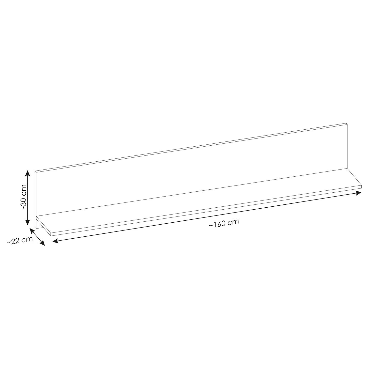 Ridgevalley Tablette murale Shutter - Imitation chêne 7 Ridgevalley Tablette murale Shutter - Imitation chêne – Image 7