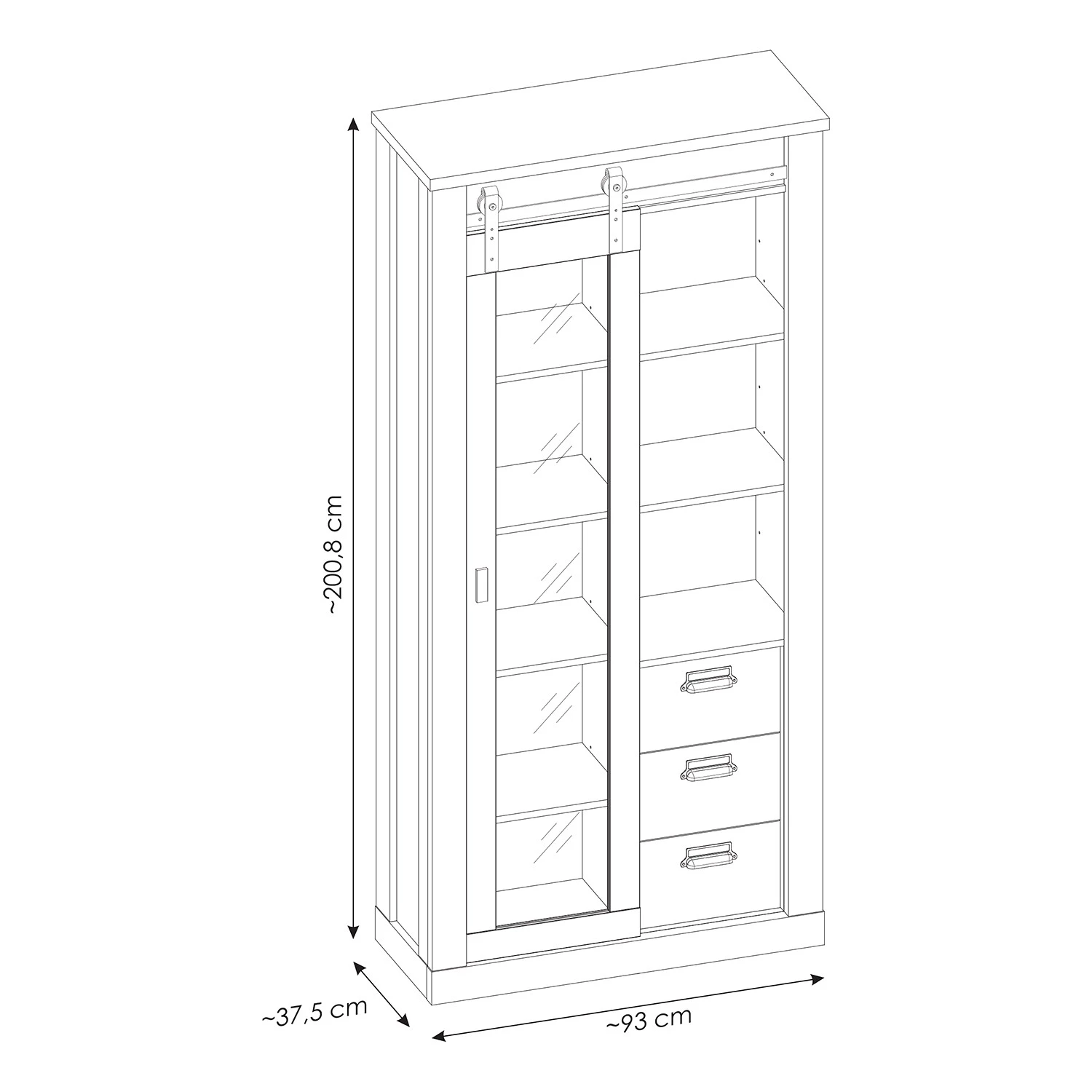 Ridgevalley Vitrine Shutter - Imitation pin blanc 10 Ridgevalley Vitrine Shutter - Imitation pin blanc – Image 10