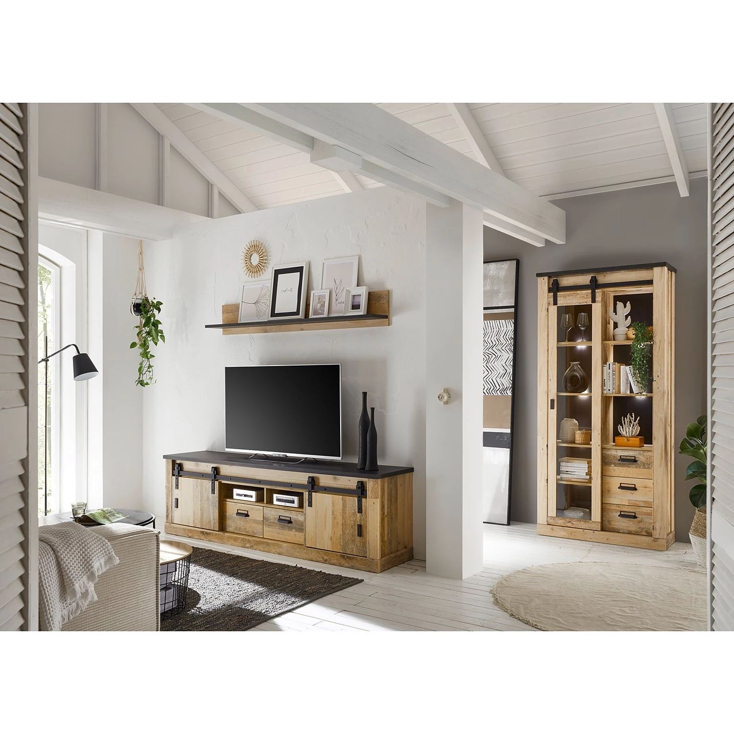 Ridgevalley Vitrine Shutter - Imitation chêne 3 Ridgevalley Vitrine Shutter - Imitation chêne – Image 3