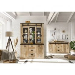 Ridgevalley Vaisselier Shutter II - Imitation chêne -ÉcoMaison Soldes 1000348701 220505 022 MOOD DETAILS P000000001000348701 mood