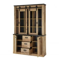 Ridgevalley Vaisselier Shutter II - Imitation chêne -ÉcoMaison Soldes 1000348701 220505 040 DETAILS P000000001000348701