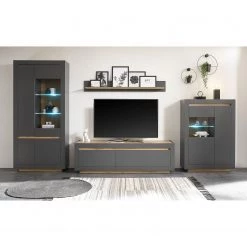 Loftscape Vitrine haute Accra - Anthracite / Imitation chêne 12 Loftscape Vitrine haute Accra - Anthracite / Imitation chêne -ÉcoMaison Soldes 1000348817 220506 022 MOOD DETAILS P000000001000348817 mood