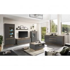 Loftscape Vitrine haute Accra - Anthracite / Imitation chêne 13 Loftscape Vitrine haute Accra - Anthracite / Imitation chêne -ÉcoMaison Soldes 1000348817 220506 023 MOOD DETAILS P000000001000348817 mood