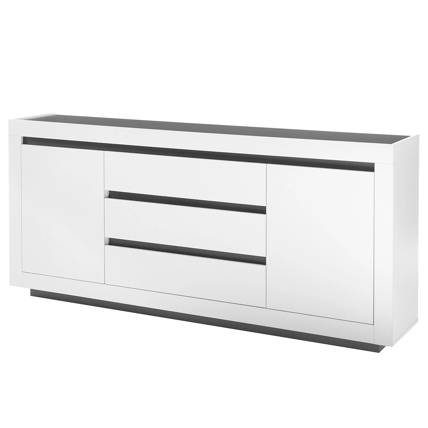 Loftscape Buffet Accra - Blanc / Anthracite 1 Loftscape Buffet Accra - Blanc / Anthracite