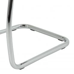 Loftscape Chaise cantilever La Paz - Imitation cuir / Métal - Chrome - Cappuccino - Lot de 4 -ÉcoMaison Soldes 1000352382 220610 082 DETAILS P000000001000352382