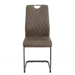 Loftscape Chaise cantilever Lajo - Microfibre / Acier - Limon - Lot de 4 -ÉcoMaison Soldes 1000352429 220610 040 DETAILS P000000001000352429